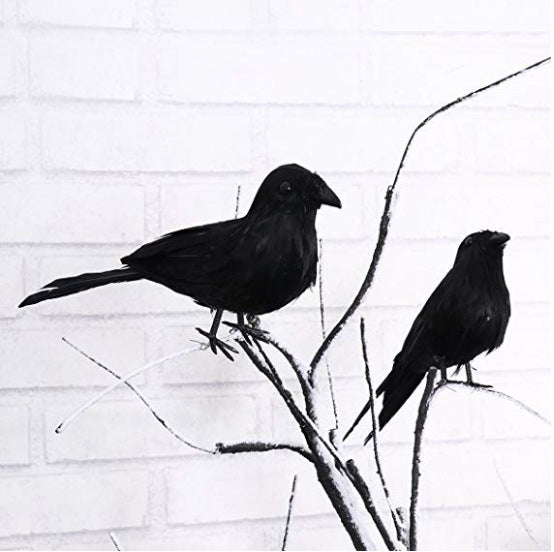 ELECTROPRIME Halloween Decoration Crow Ornaments Simulation Crow