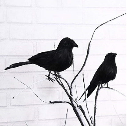 ELECTROPRIME Halloween Decoration Crow Ornaments Simulation Crow