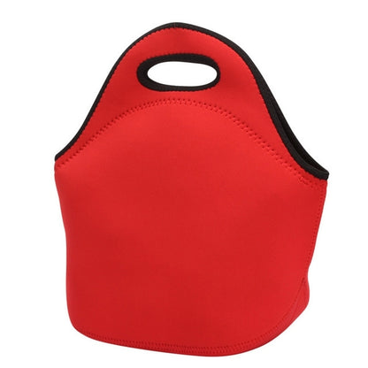 ELECTROPRIME Portable Zipper Handbags Diving Neoprene Lunch Bag(Red)