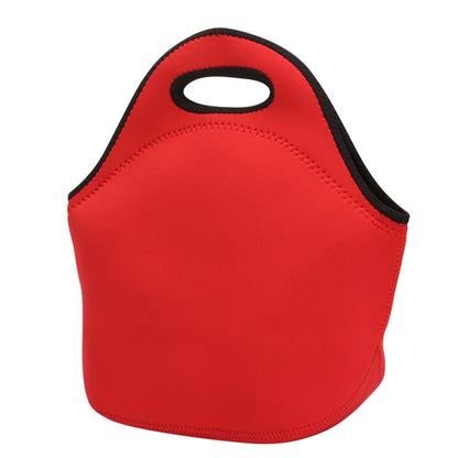 ELECTROPRIME Portable Zipper Handbags Diving Neoprene Lunch Bag(Red)