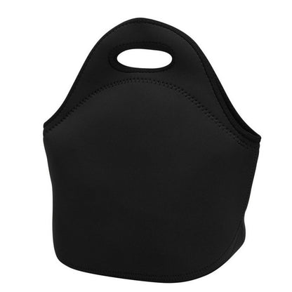 ELECTROPRIME Portable Zipper Handbags Diving Neoprene Lunch Bag(Black)