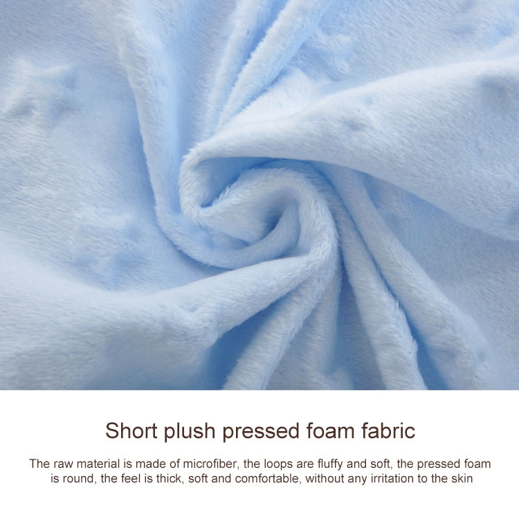 ELECTROPRIME Spring and Autumn Double Layer Baby Knitted Fleece Blanket Bedding(Yellow)