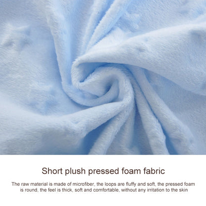 ELECTROPRIME Spring and Autumn Double Layer Baby Knitted Fleece Blanket Bedding(Yellow)