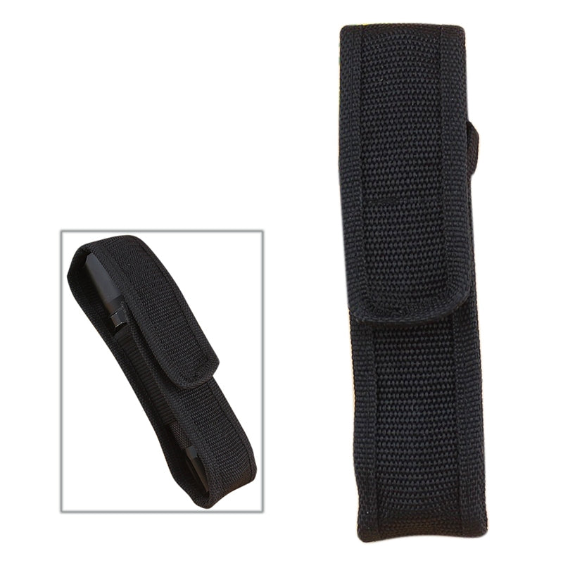 ELECTROPRIME 5 PCS Outdoor Glare Flashlight Cloth Set Portable Flashlight Nylon Cloth Cover(Black)
