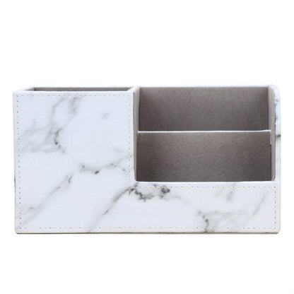 ELECTROPRIME Marble Retro Creative Office Multi-function Pen Holder Storage Box(Marble 1822)