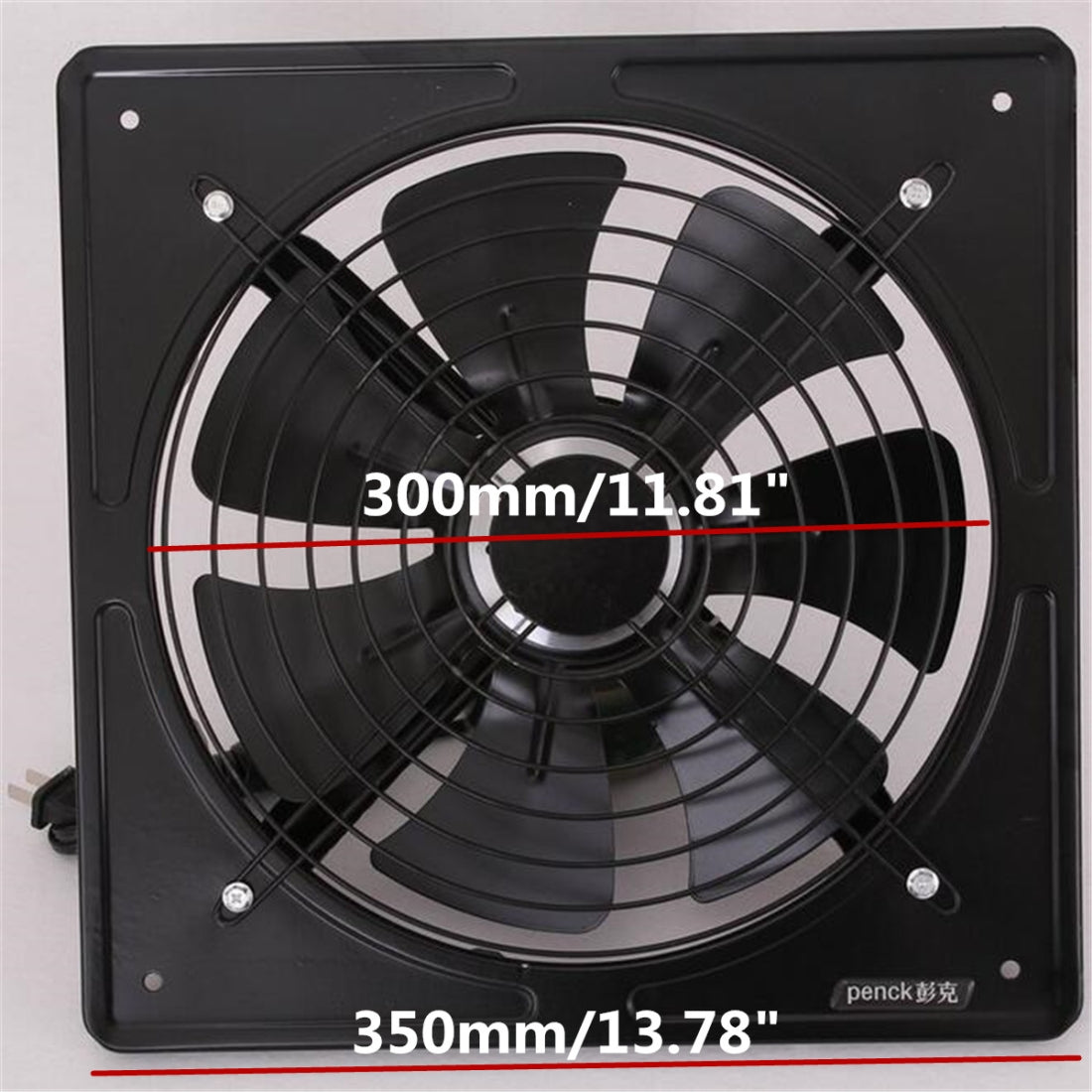 ELECTROPRIME 10 inch 220V Exhaust Fan High Speed Air Extractor Window Ventilation Industrial Wall Fan, CN Plug
