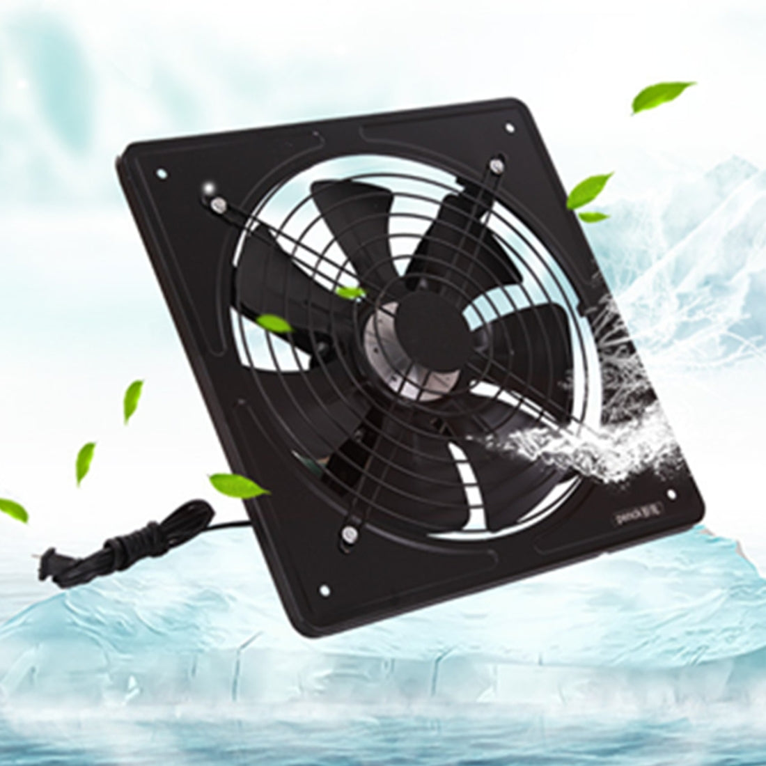 ELECTROPRIME 10 inch 220V Exhaust Fan High Speed Air Extractor Window Ventilation Industrial Wall Fan, CN Plug