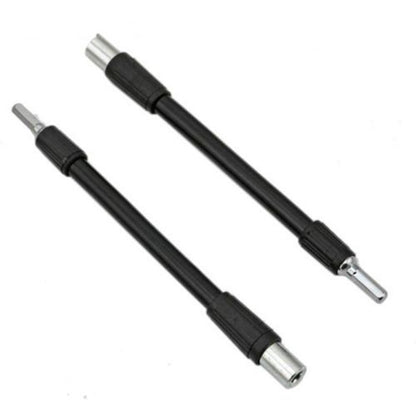 ELECTROPRIME Hexagonal Drive Bit Bending Universal Hose Post Screwdriver Long Rod(Black)