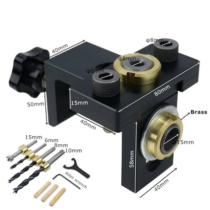 ELECTROPRIME 10 In 1 Straight Hole Punch Locator  Dowels  Locator Furniture Puncher Connector Puncher