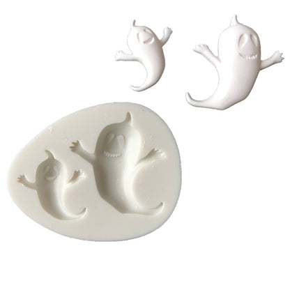 ELECTROPRIME Halloween Series Ghost Silicone Mold Fondant DIY Soft Clay Mold