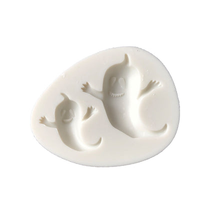 ELECTROPRIME Halloween Series Ghost Silicone Mold Fondant DIY Soft Clay Mold