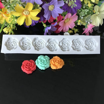 ELECTROPRIME 5 PCS Rose Flower Silicone Mold Fondant Cake Decorating Tools Baking Tools