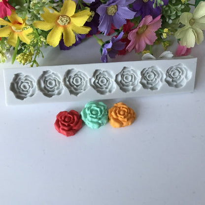 ELECTROPRIME 5 PCS Rose Flower Silicone Mold Fondant Cake Decorating Tools Baking Tools
