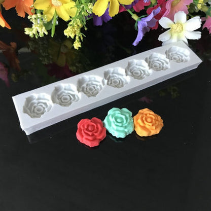 ELECTROPRIME 5 PCS Rose Flower Silicone Mold Fondant Cake Decorating Tools Baking Tools