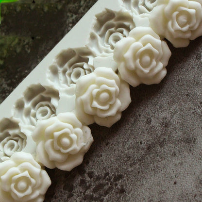 ELECTROPRIME 5 PCS Rose Flower Silicone Mold Fondant Cake Decorating Tools Baking Tools