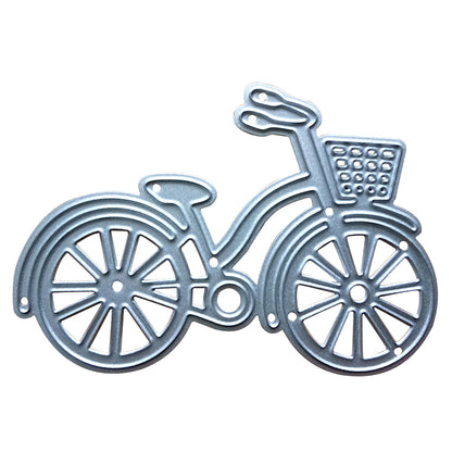 ELECTROPRIME Bicycle Metal Cutting Die Steel Mesh DIY Scrapbooking Decoration Craft Album Embossing, Size:92×62mm