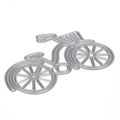 ELECTROPRIME Bicycle Metal Cutting Die Steel Mesh DIY Scrapbooking Decoration Craft Album Embossing, Size:92×62mm