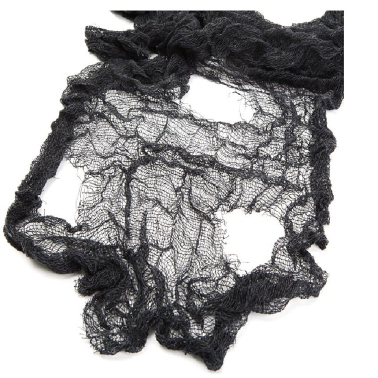 ELECTROPRIME Halloween Horror Decorations Gauze Haunted House Scene Arrangement Props, Type:Black Hole Cloth