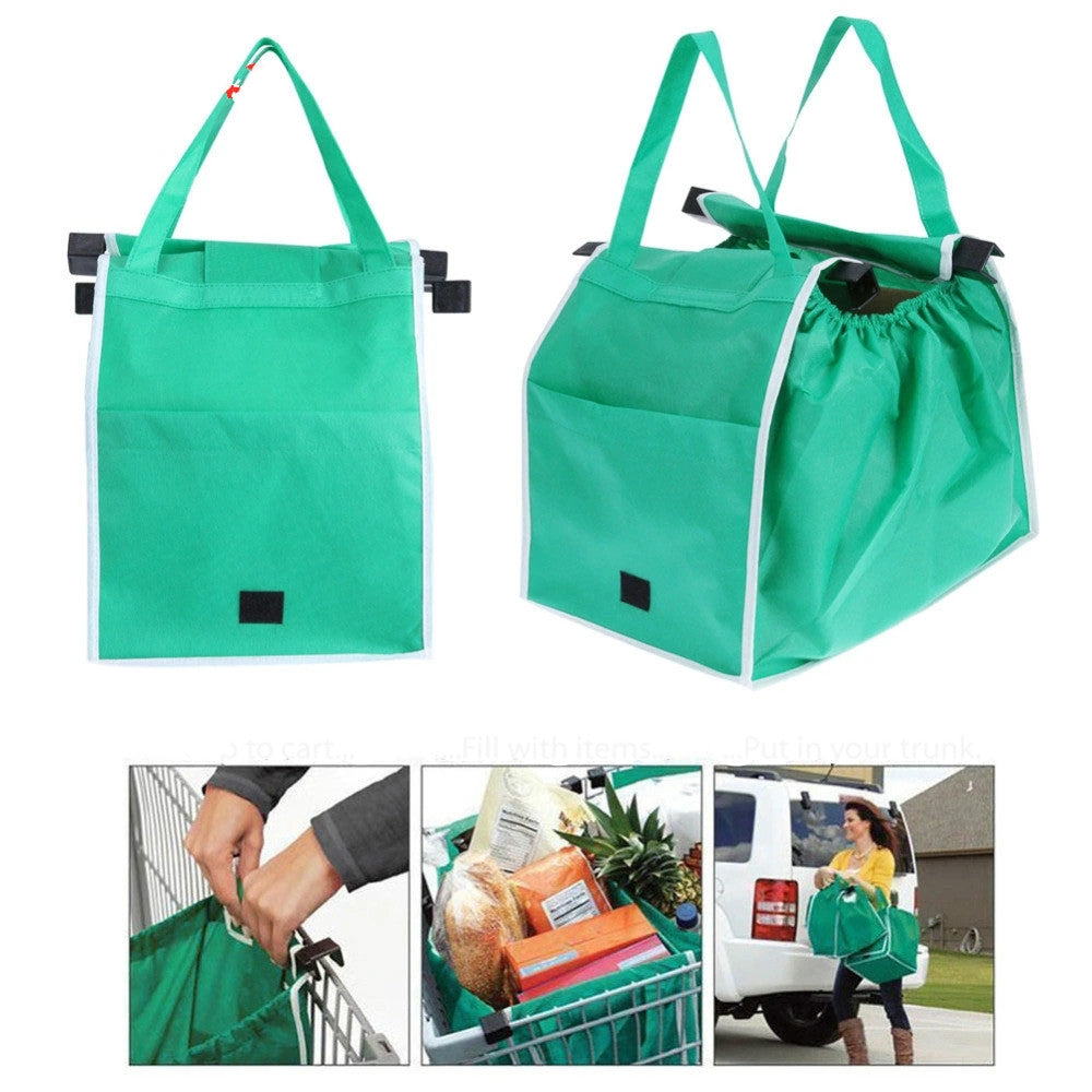 ELECTROPRIME Supermarket Cart Non Woven Portable Shopping Bag
