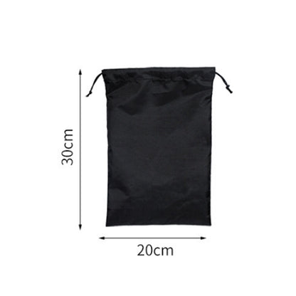 ELECTROPRIME 4 in 1 Portable Nylon Waterproof Travel Storage Bag Drawstring Beam Pocket Clothing Storage Bag, Size:20cmx30cm(Coffee)
