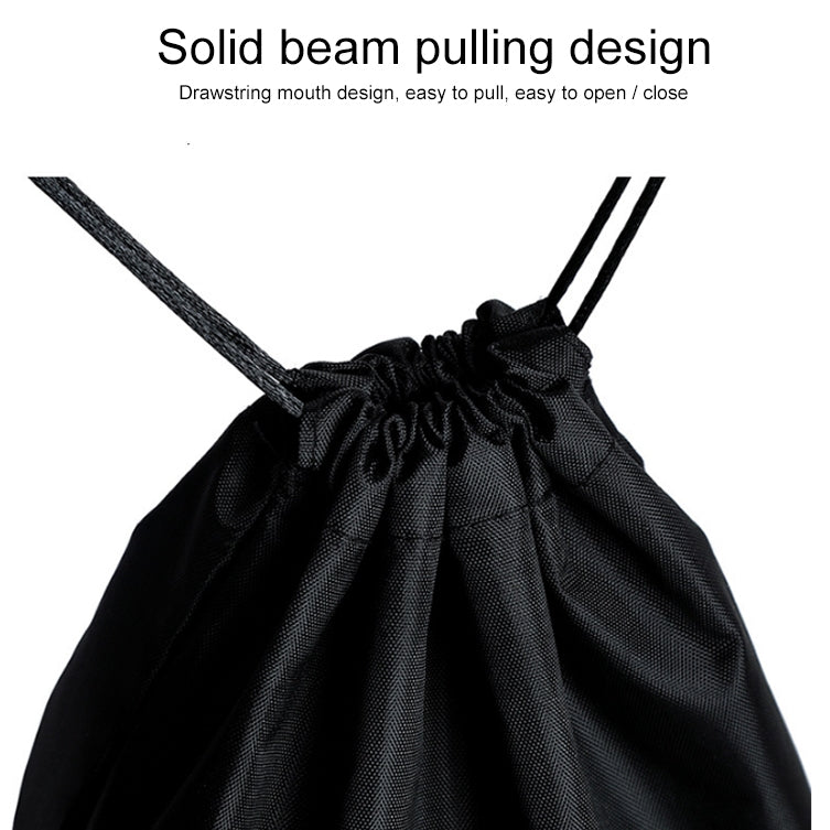 ELECTROPRIME 4 in 1 Portable Nylon Waterproof Travel Storage Bag Drawstring Beam Pocket Clothing Storage Bag, Size:34cmx39cm(Coffee)
