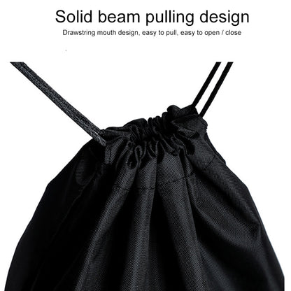 ELECTROPRIME 4 in 1 Portable Nylon Waterproof Travel Storage Bag Drawstring Beam Pocket Clothing Storage Bag, Size:34cmx39cm(Coffee)