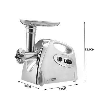 ELECTROPRIME MGB -120A 250W Household Electric Multi-function Stainless Steel Kitchen Sausage Twisting Machine Meat Grinder(White)