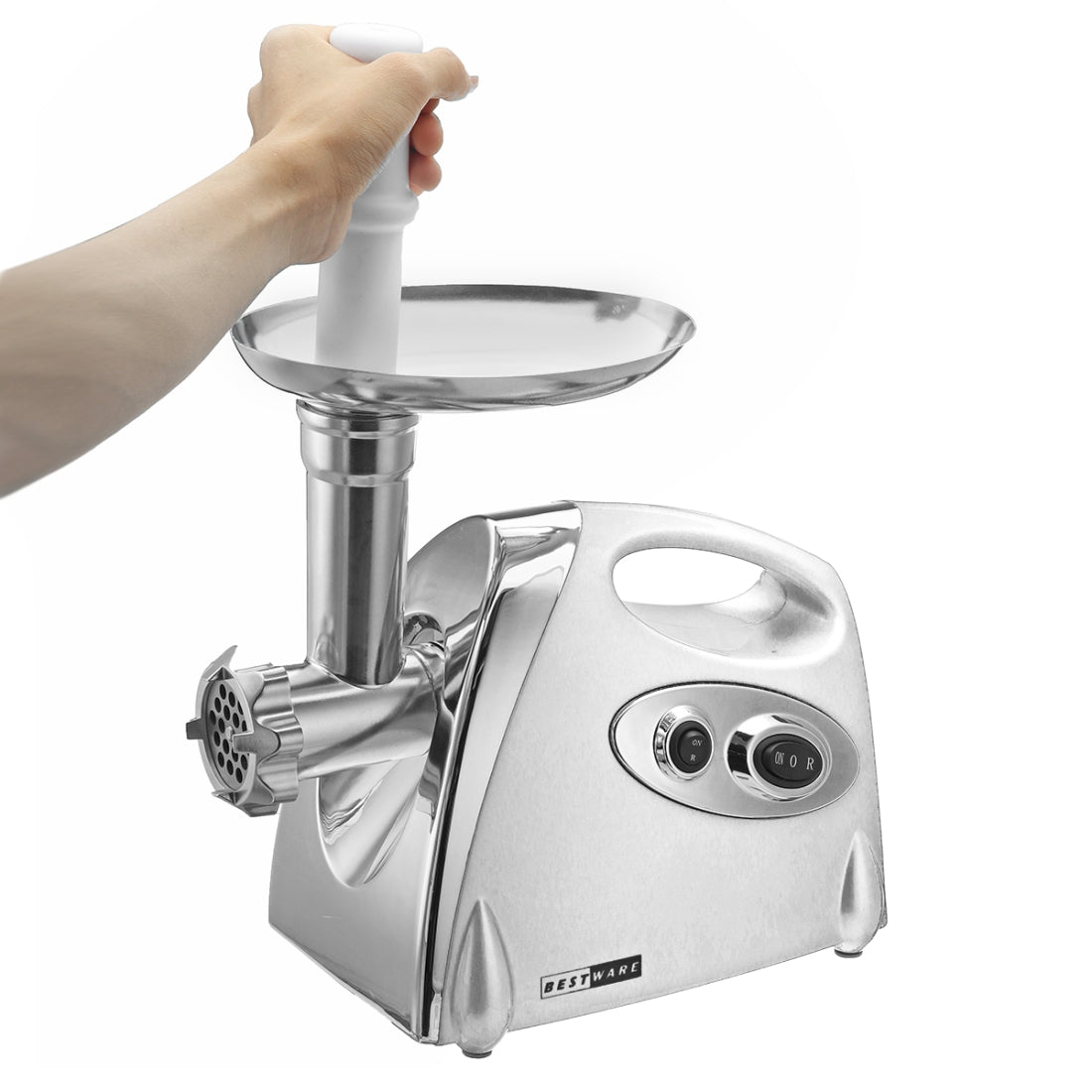 ELECTROPRIME MGB -120A 250W Household Electric Multi-function Stainless Steel Kitchen Sausage Twisting Machine Meat Grinder(Black)