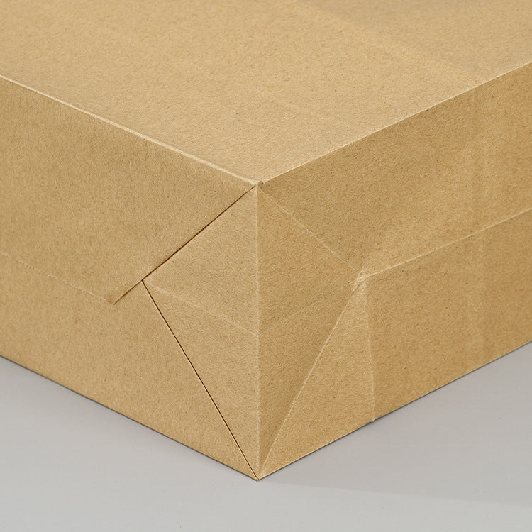 ELECTROPRIME 10 PCS Elegant Kraft Paper Bag With Handles for Wedding/Birthday Party/Jewelry/Clothes, Size:32x25x11cm(Yellow Kraft)