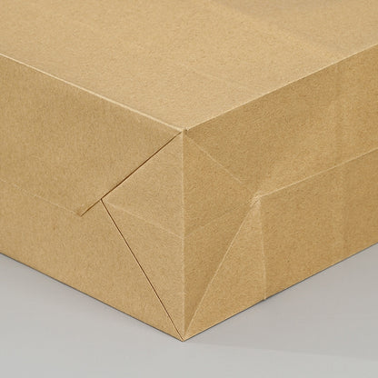ELECTROPRIME 10 PCS Elegant Kraft Paper Bag With Handles for Wedding/Birthday Party/Jewelry/Clothes, Size:32x25x11cm(Yellow Kraft)