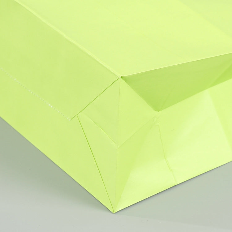 ELECTROPRIME 10 PCS Elegant Kraft Paper Bag With Handles for Wedding/Birthday Party/Jewelry/Clothes, Size:32x25x11cm(Light Green)
