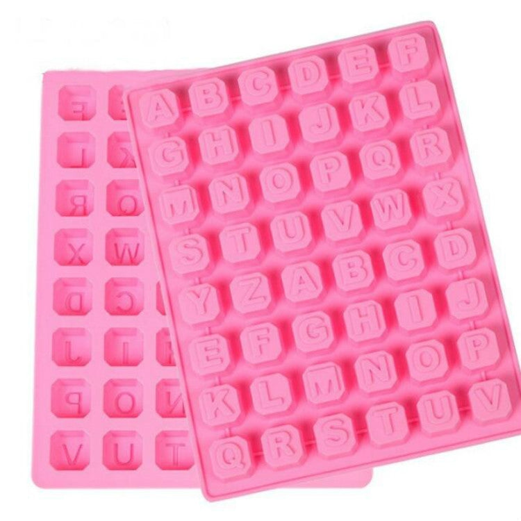 ELECTROPRIME Stars Shape English Alphabet Silicone Chocolate Mold DIY Ice Handmade Soap Mold