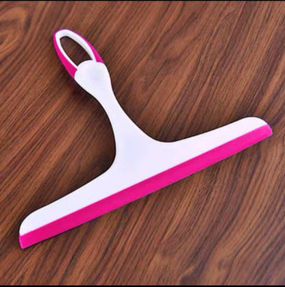 ELECTROPRIME Glass Window Wiper  Bathroom Glass Wiper Window Glass Cleaner Household Cleaning(Rose Red)