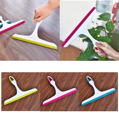 ELECTROPRIME Glass Window Wiper  Bathroom Glass Wiper Window Glass Cleaner Household Cleaning(Green)