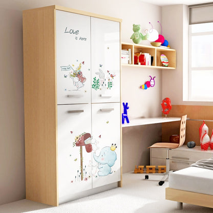 ELECTROPRIME Cartoon Cute Children Room Bedside Kindergarten Layout Decorative Wall Stickers