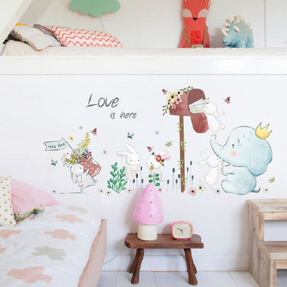 ELECTROPRIME Cartoon Cute Children Room Bedside Kindergarten Layout Decorative Wall Stickers