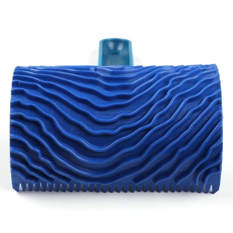 ELECTROPRIME ZZ0033 Plastic Handle Wood Grain Brush Wall with Imitation Wood Embossed Wall Art Brush