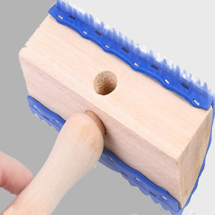 ELECTROPRIME ZZ0150 Wood Handle Wood Grain Brush Wall with Imitation Wood Embossed Wall Art Brush