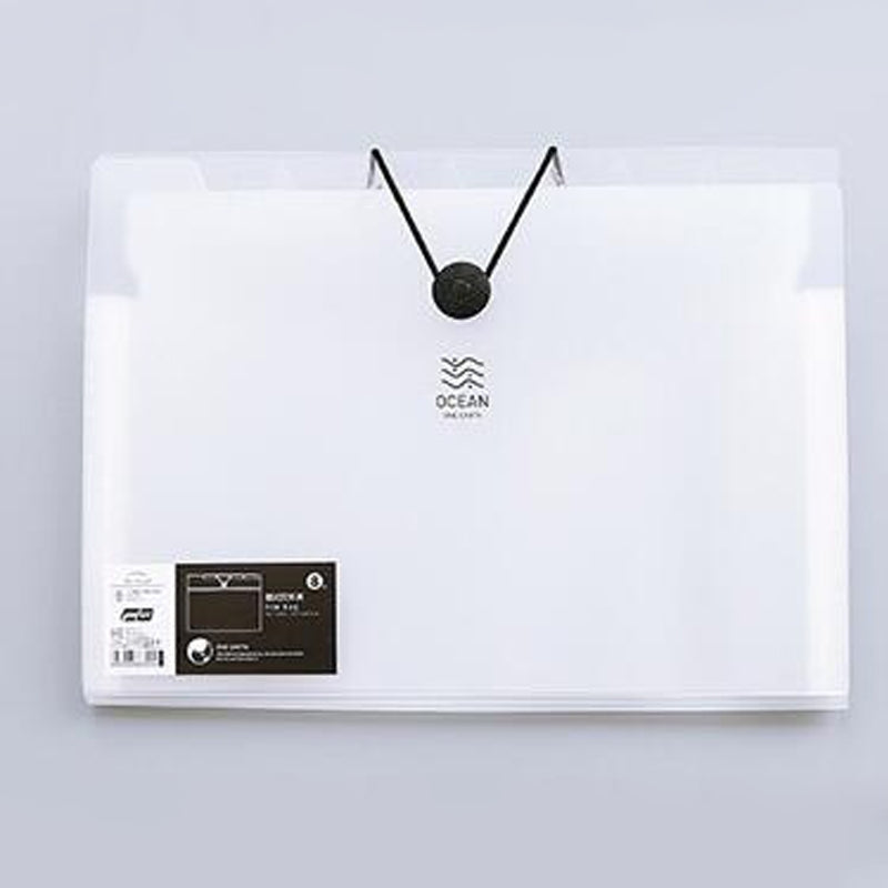 ELECTROPRIME Multi-layer Buckle Matte Transparent Folder Information Booklet 12 Layer, Specification:A4
