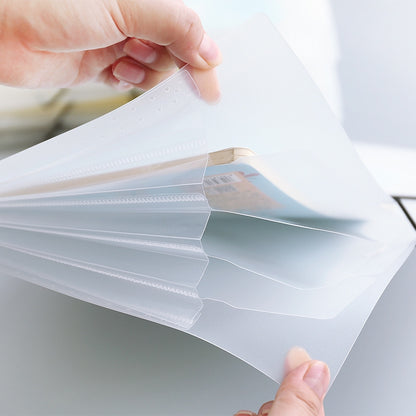 ELECTROPRIME Multi-layer Buckle Matte Transparent Folder Information Booklet 12 Layer, Specification:A4