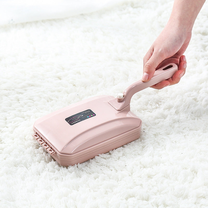 ELECTROPRIME Three-row Brush Handheld Carpet Sweeper Brush Sofa Bed Pet Hair Debris Crumb Dirt Fur Cleaner Roller Cleaning Tools, Random Color Delivery