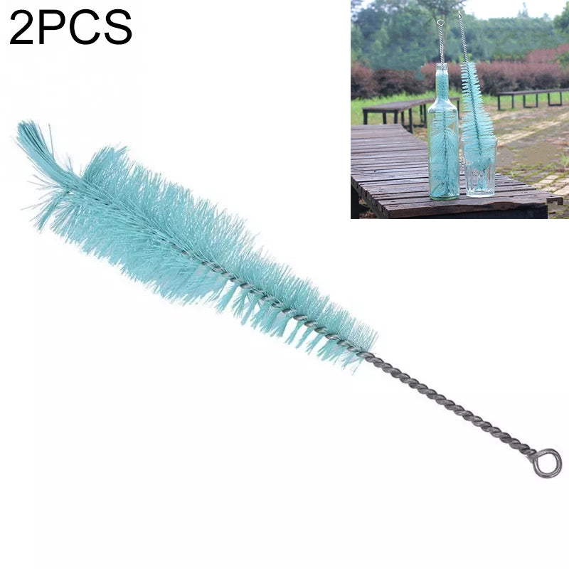 ELECTROPRIME 2 PCS Nylon Silk Bottle Brush with Long Thin Brush