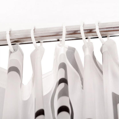 ELECTROPRIME Bathroom Thick Waterproof Shower Curtain, Size:80X180cm, Style:with Copper Buckle