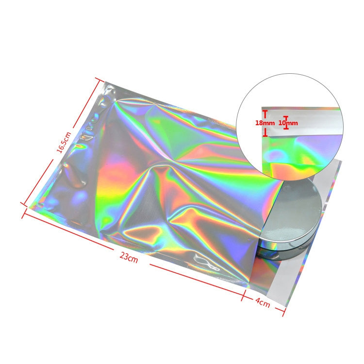 ELECTROPRIME 100 PCS / Set  Laser Self Sealing Plastic Envelopes Mailing Bags Gift Packaging Bags, SIZE:16.5cmx23cm+4cm