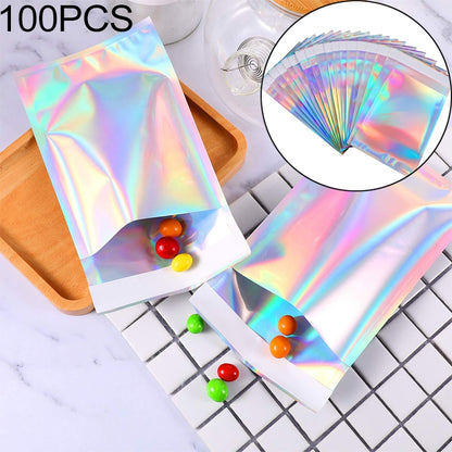 ELECTROPRIME 100 PCS / Set  Laser Self Sealing Plastic Envelopes Mailing Bags Gift Packaging Bags, SIZE:23cmx32.5cm+4cm