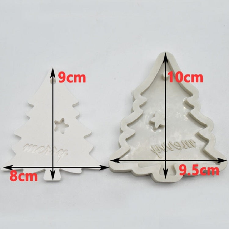 ELECTROPRIME DIY Baking Christmas Series Modeling Fondant Silicone Mold(Christmas Tree)