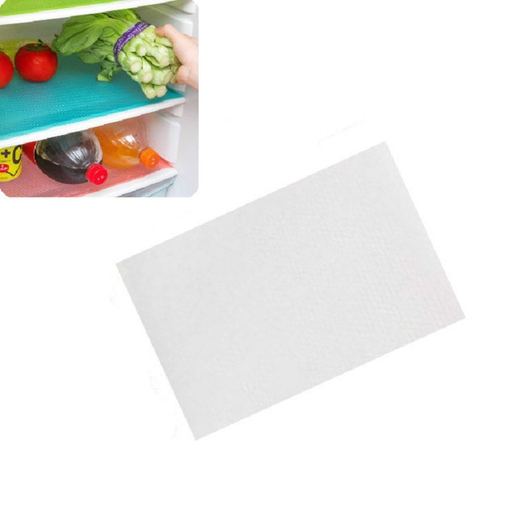 ELECTROPRIME 4 PCS / Set Environmentally Friendly Waterproof Washable Antibacterial Antifouling Refrigerator Mat, Color:Transparent White