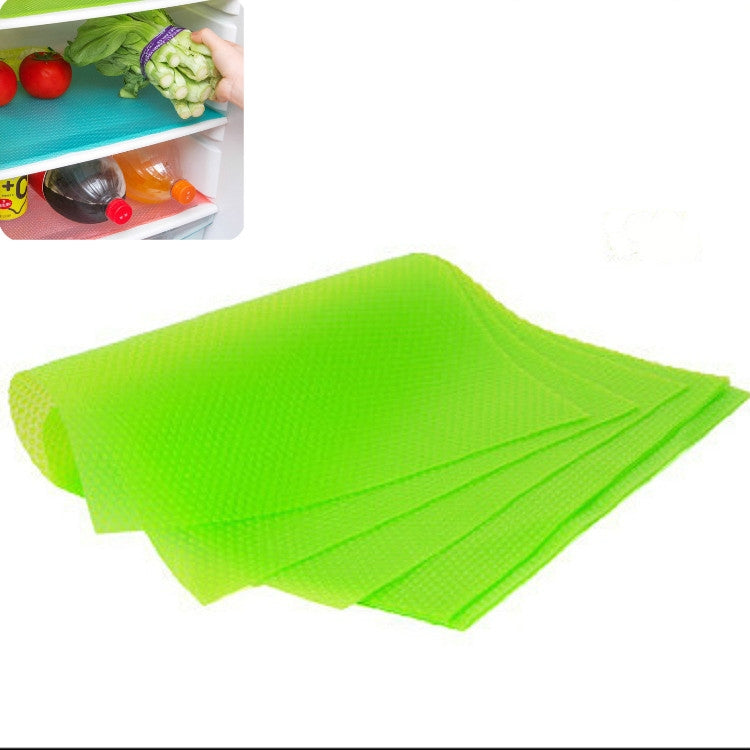 ELECTROPRIME 4 PCS / Set Environmentally Friendly Waterproof Washable Antibacterial Antifouling Refrigerator Mat, Color:Transparent Green