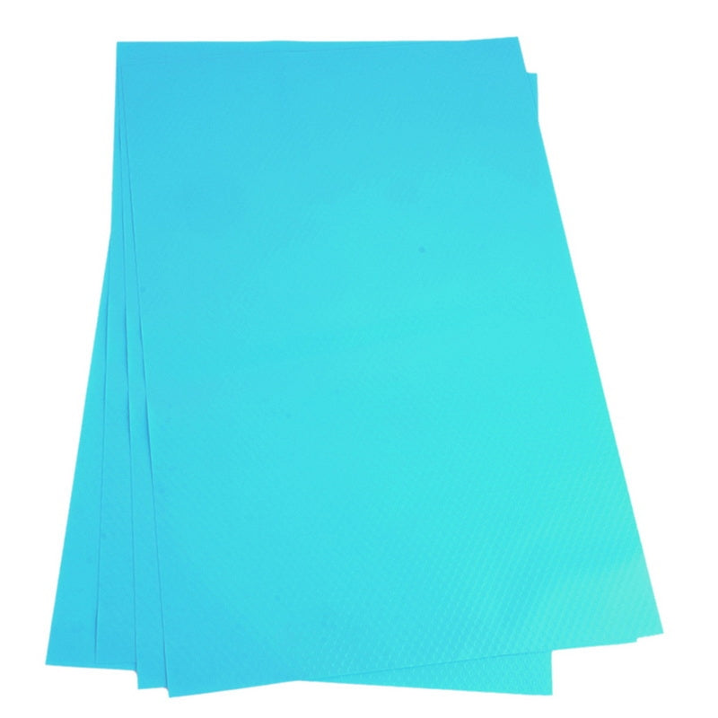 ELECTROPRIME 4 PCS / Set Environmentally Friendly Waterproof Washable Antibacterial Antifouling Refrigerator Mat, Color:Blue