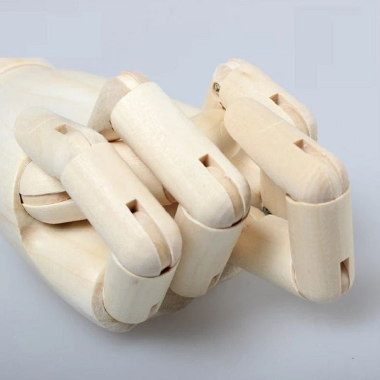 ELECTROPRIME Wooden Doll Hand Joint Movable Hand Model Wooden Hand Art Sketch Tool, Size:12 Inch(Right Hand)